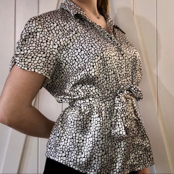 BELTED BLOUSE - Picture 4 of 4